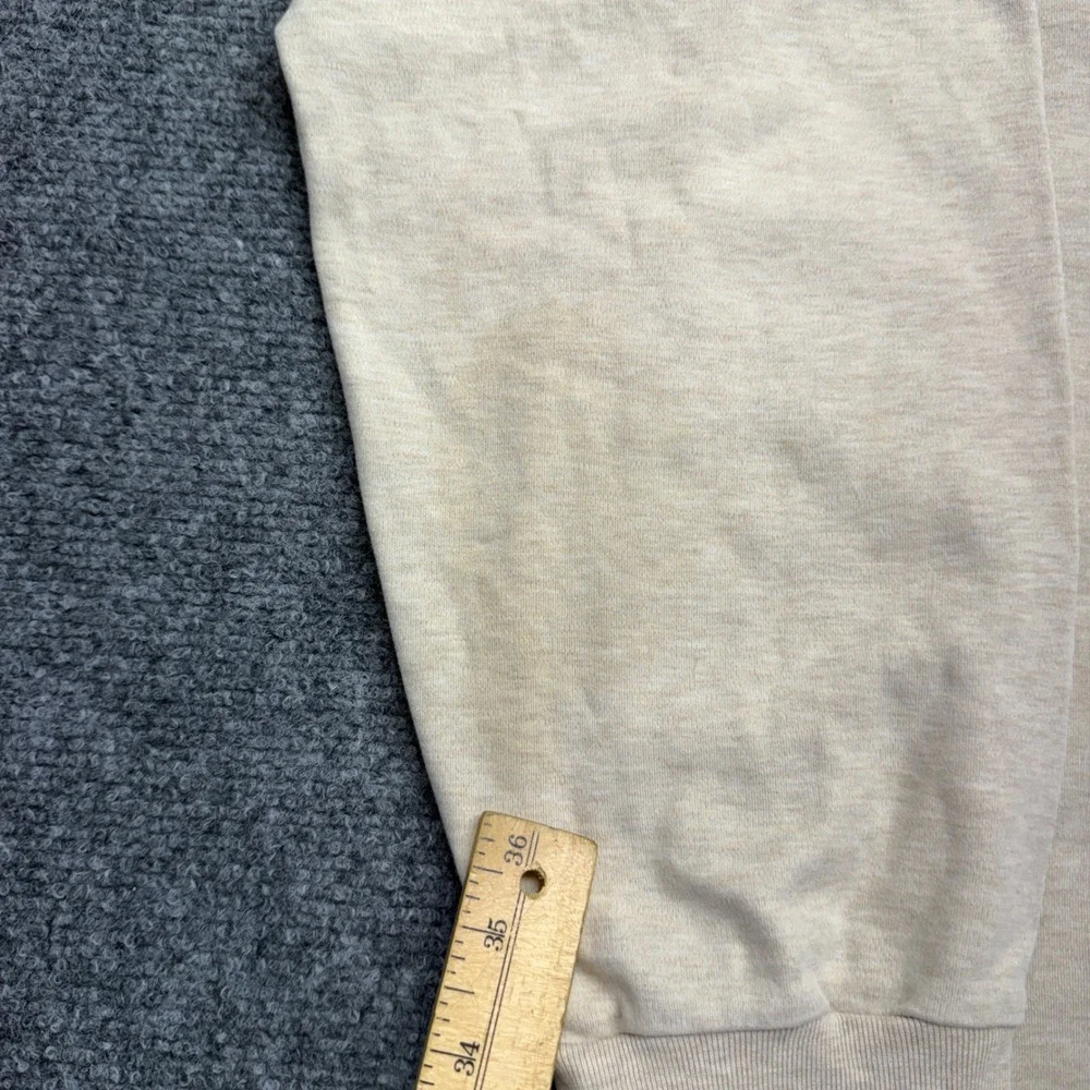 Vtg Polo Ralph Lauren Mens XL Long Sleeve Polo Shirt Beige Heather Pony Logo